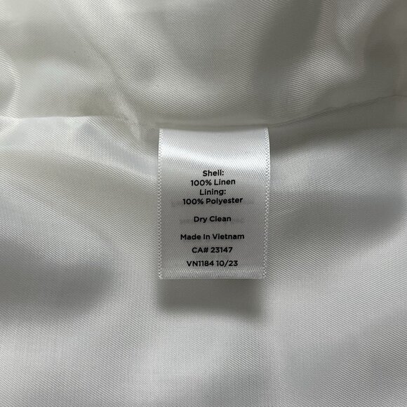 Talbots 100% Linen Blazer‎ Women's Size 12 NWOT 1-Button Classic Relaxed - Picture 9 of 13